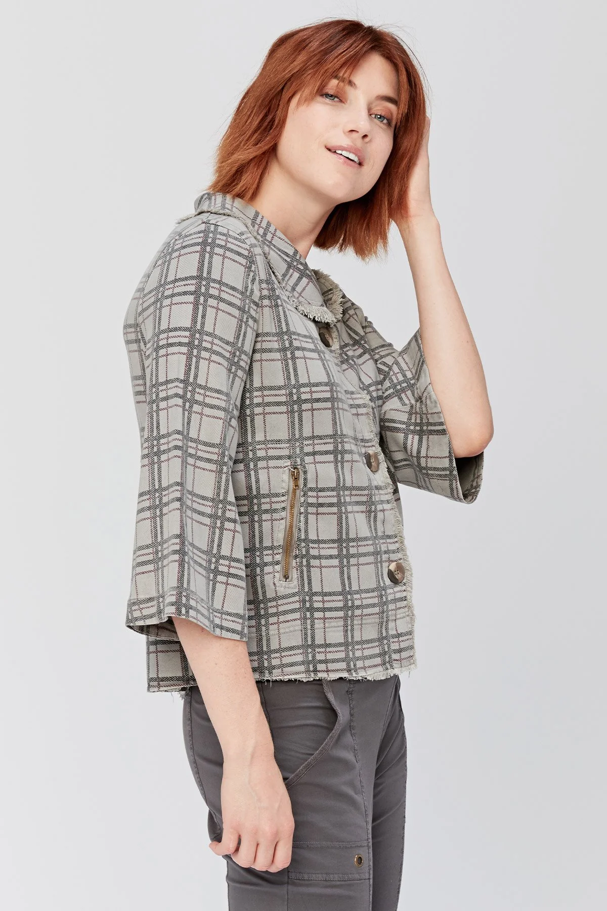 Boxy Plaid Blazer - Ysmruns