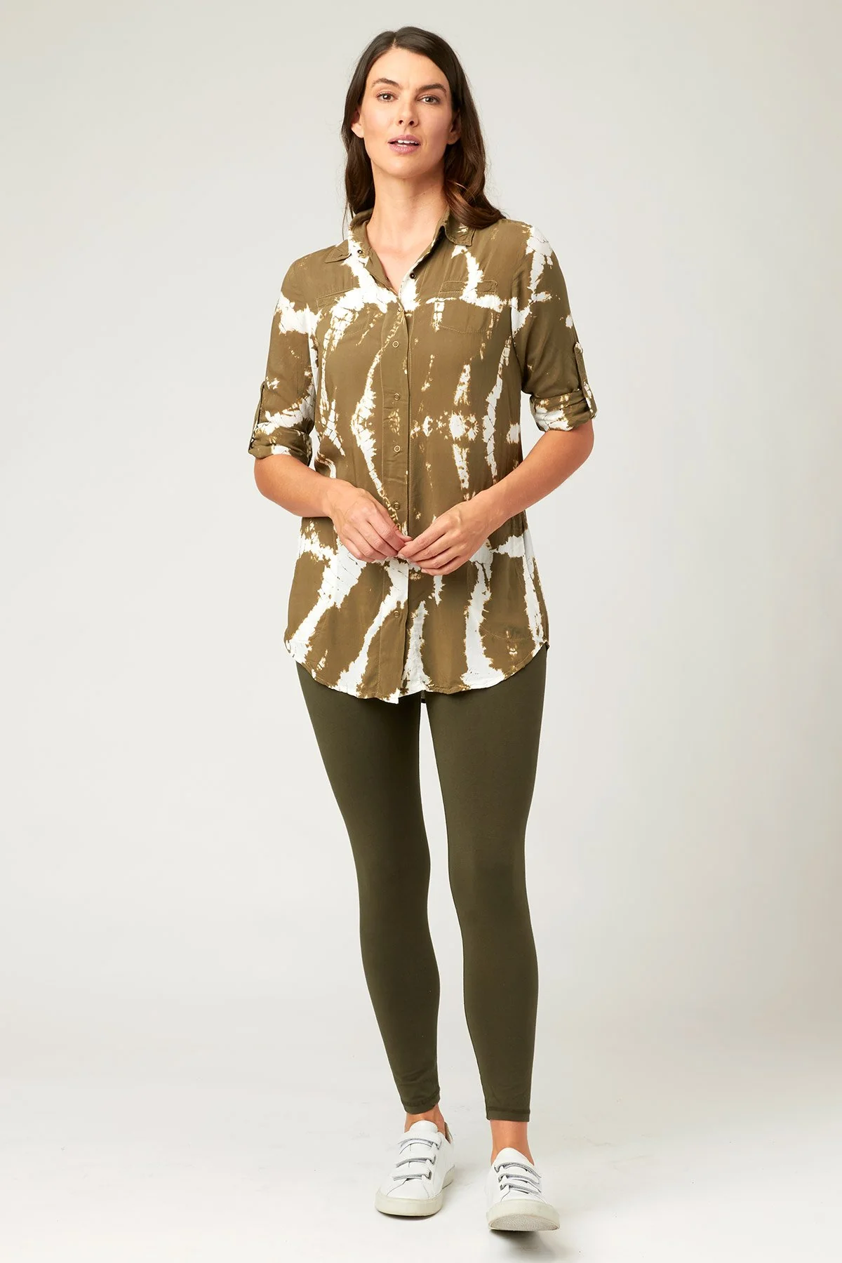 Reporter Soft Voile Button-Down Blouse - Ysmruns