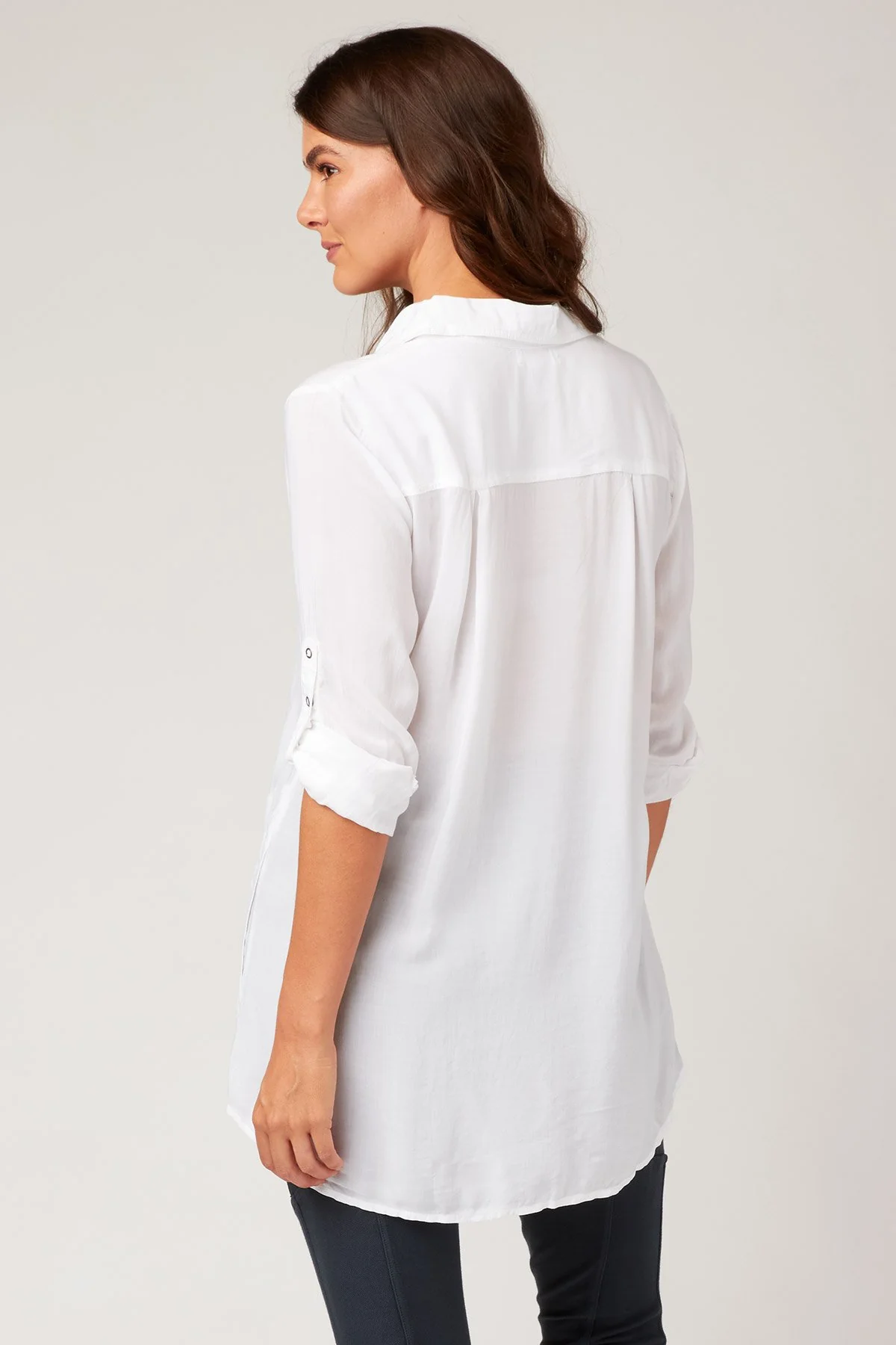 Reporter Soft Voile Button-Down Blouse - Ysmruns